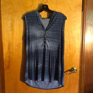 Dress Barn Popover Sleeveless Blouse 1x